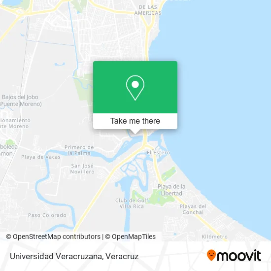 Universidad Veracruzana map