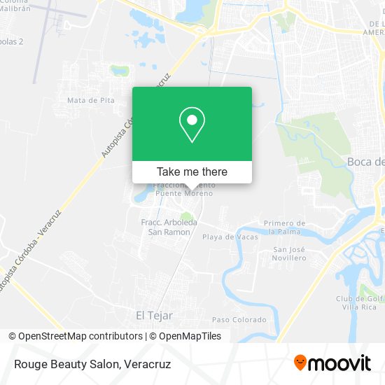 Mapa de Rouge Beauty Salon