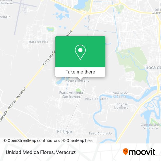 Mapa de Unidad Medica Flores