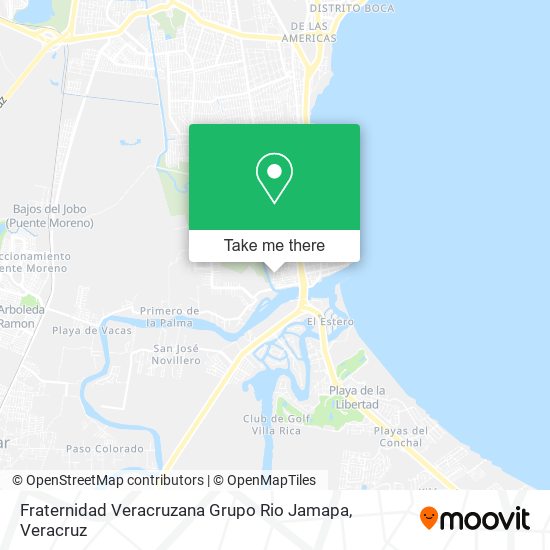Fraternidad Veracruzana Grupo Rio Jamapa map