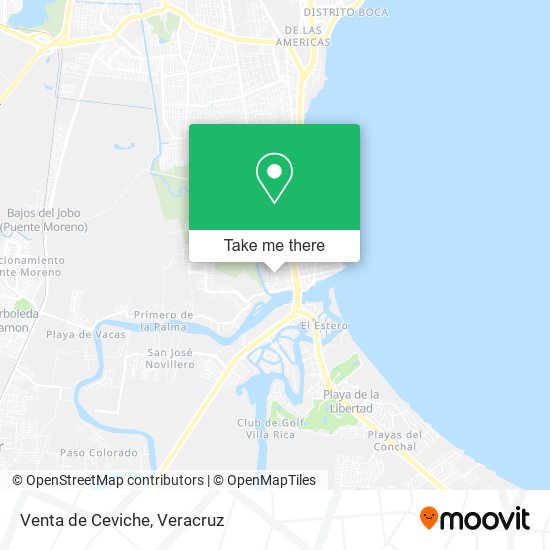 Venta de Ceviche map