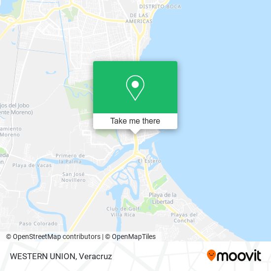 Mapa de WESTERN UNION