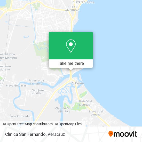 Mapa de Clínica San Fernando