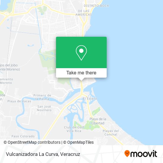 Vulcanizadora La Curva map