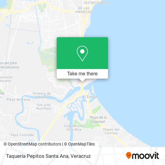 Mapa de Taquería Pepitos Santa Ana