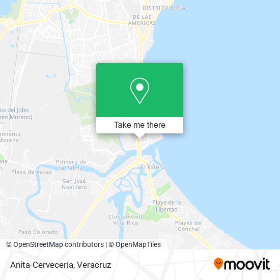 Anita-Cervecería map