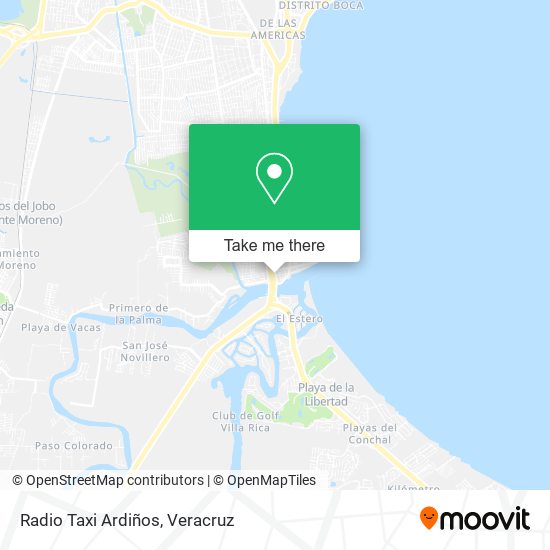 Mapa de Radio Taxi Ardiños