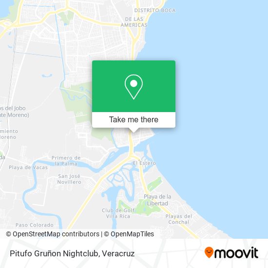 Pitufo Gruñon Nightclub map