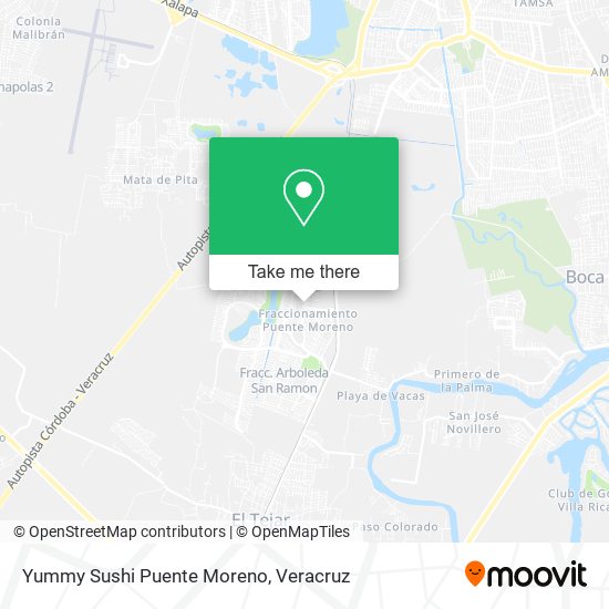 Yummy Sushi Puente Moreno map