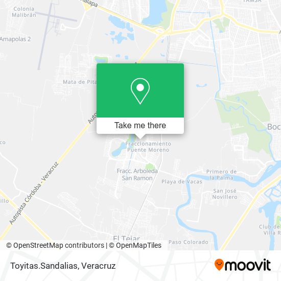 Mapa de Toyitas.Sandalias