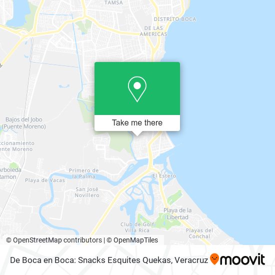 De Boca en Boca: Snacks Esquites Quekas map