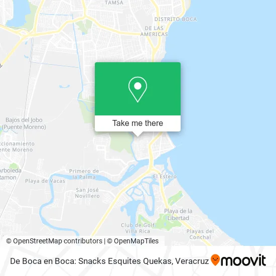 De Boca en Boca: Snacks Esquites Quekas map
