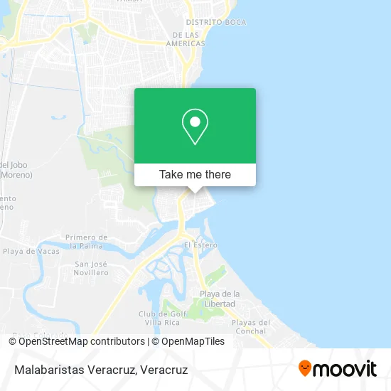 Malabaristas Veracruz map