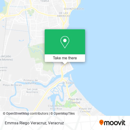 Mapa de Emmsa Riego Veracruz