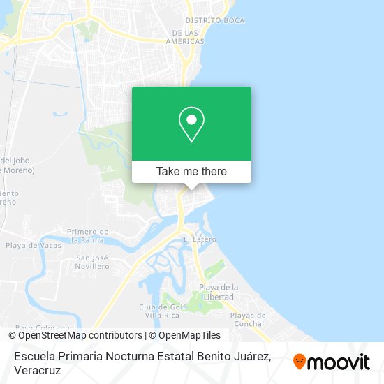Mapa de Escuela Primaria Nocturna Estatal Benito Juárez