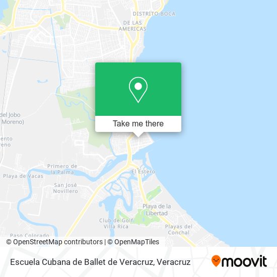 Escuela Cubana de Ballet de Veracruz map