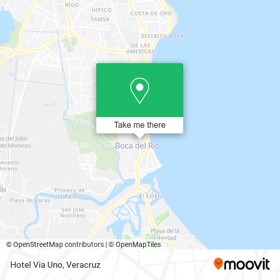 Mapa de Hotel Via Uno