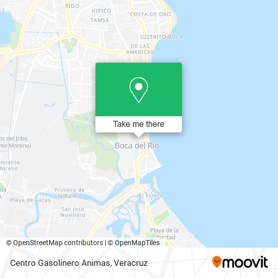 Centro Gasolinero Animas map