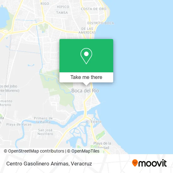 Centro Gasolinero Animas map