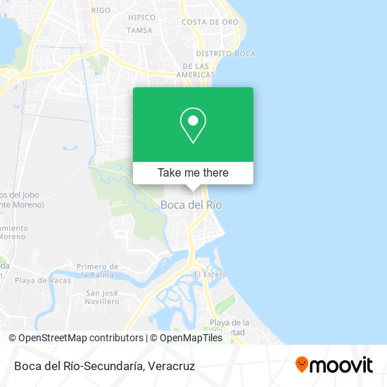 Mapa de Boca del Río-Secundaría