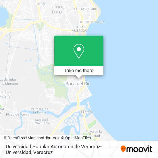 Universidad Popular Autónoma de Veracruz-Universidad map
