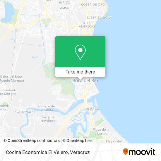 Mapa de Cocina Economica El Velero