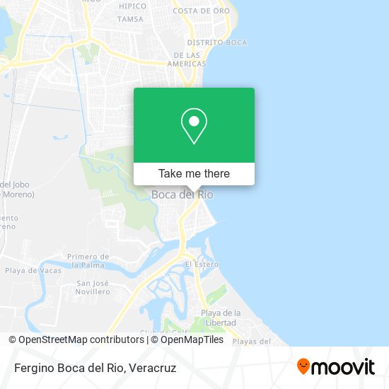 Fergino Boca del Rio map
