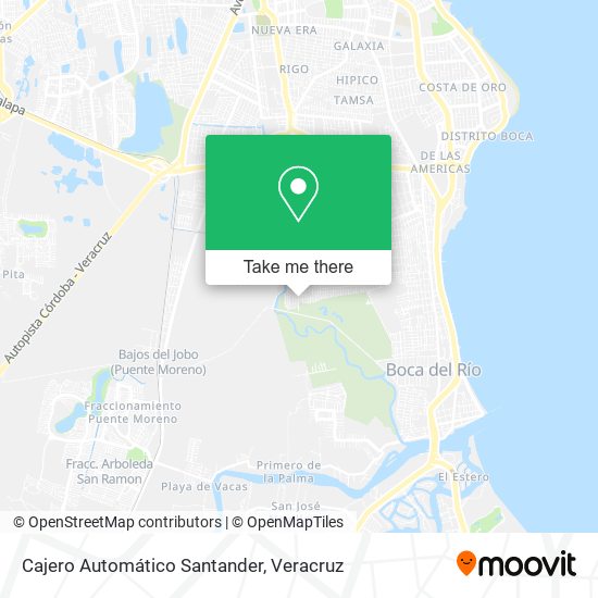 Mapa de Cajero Automático Santander