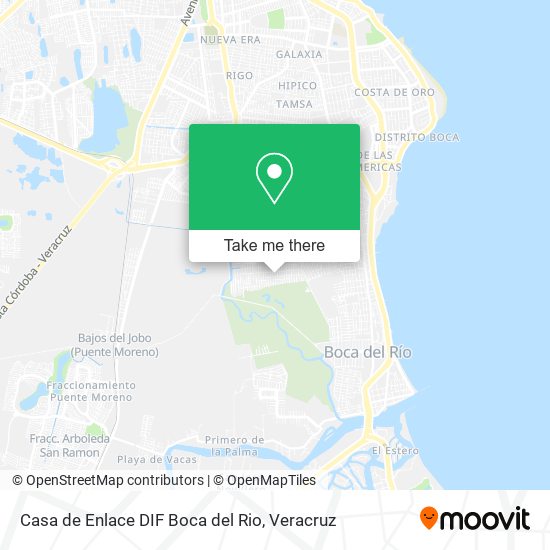 Mapa de Casa de Enlace DIF Boca del Rio