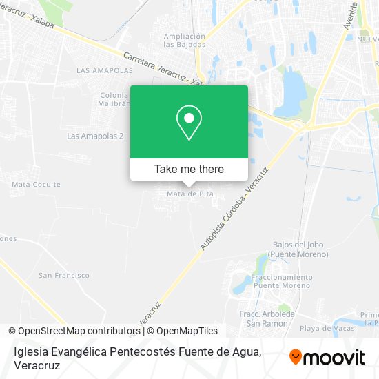 Mapa de Iglesia Evangélica Pentecostés Fuente de Agua