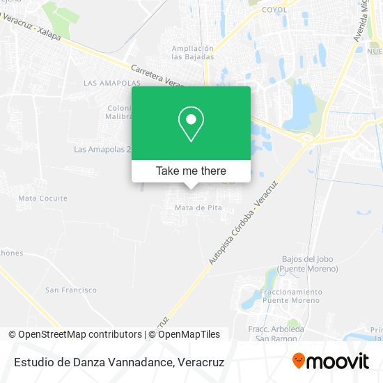 Estudio de Danza Vannadance map