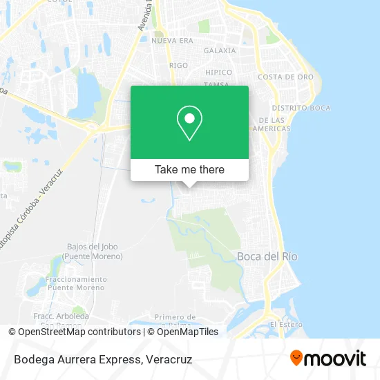 Bodega Aurrera Express map