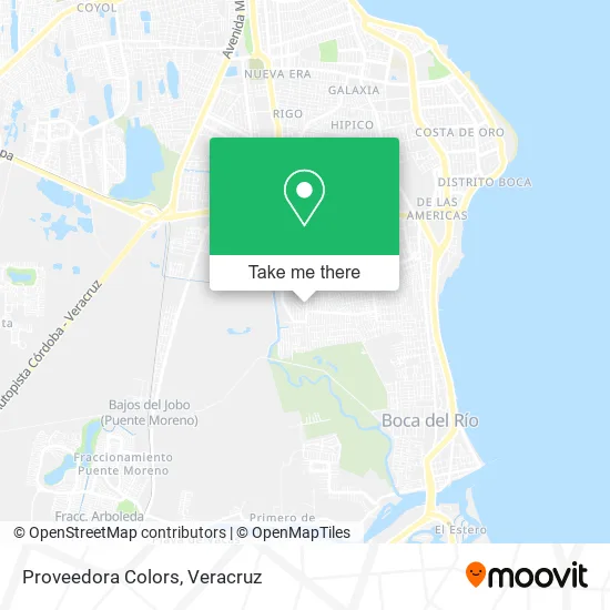 Proveedora Colors map