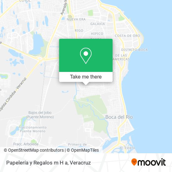 Mapa de Papelería y Regalos m H a