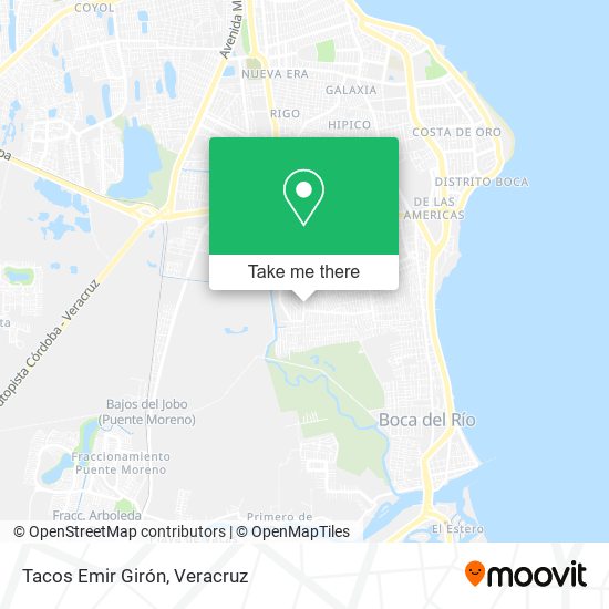 Tacos Emir Girón map
