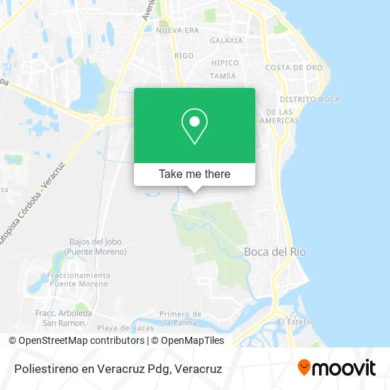 Poliestireno en Veracruz Pdg map