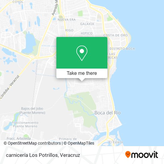 Mapa de carnicería Los Potrillos