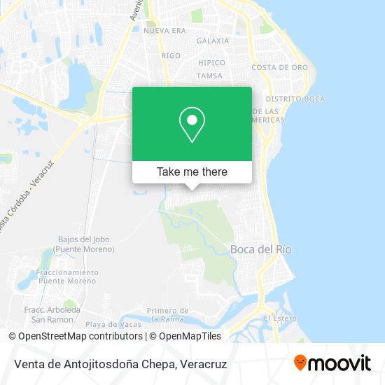 Mapa de Venta de Antojitosdoña Chepa