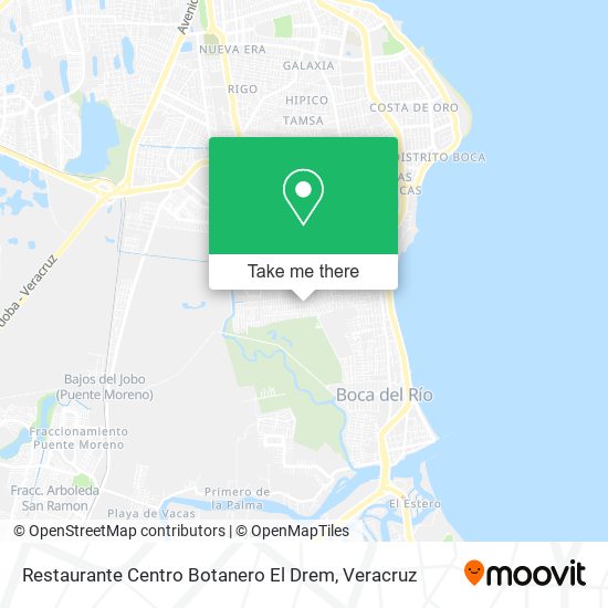 Mapa de Restaurante Centro Botanero El Drem
