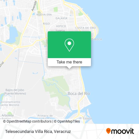 Telesecundaria Villa Rica map