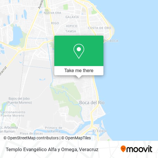 Templo Evangélico Alfa y Omega map