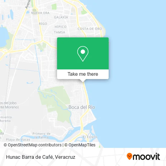 Hunac Barra de Café map