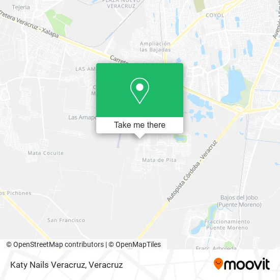 Katy Nails Veracruz map