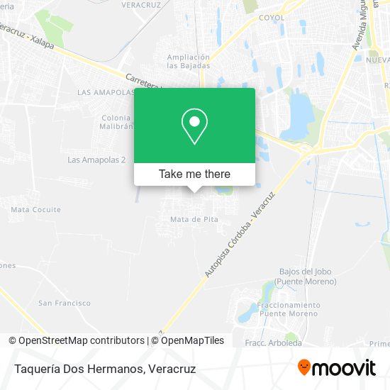 Mapa de Taquería Dos Hermanos