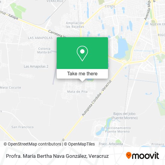 Profra. María Bertha Nava González map