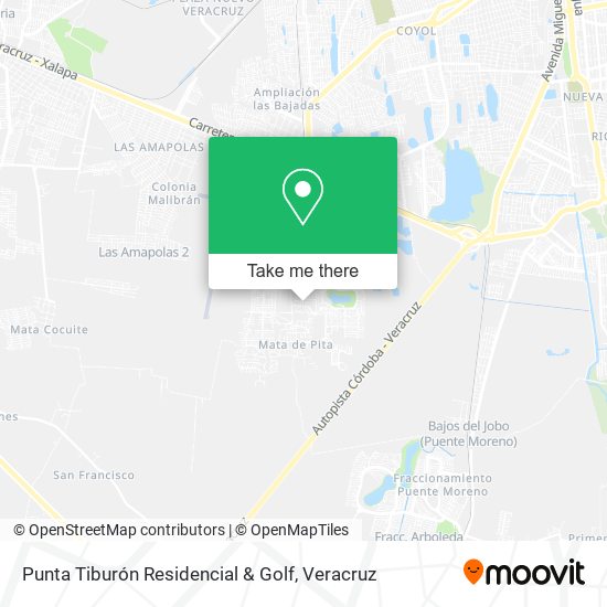 Punta Tiburón Residencial & Golf map