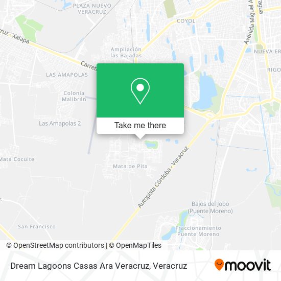 Dream Lagoons Casas Ara Veracruz map