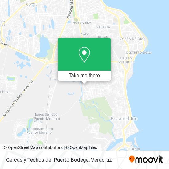 Cercas y Techos del Puerto Bodega map
