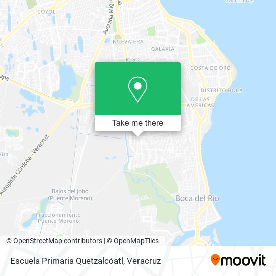 Mapa de Escuela Primaria Quetzalcóatl