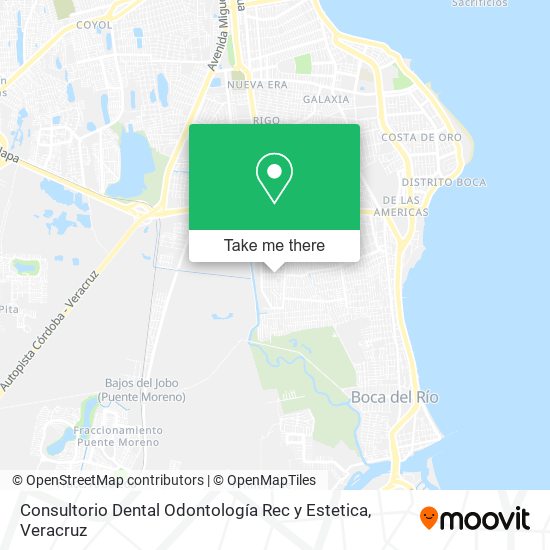 Mapa de Consultorio Dental Odontología Rec y Estetica